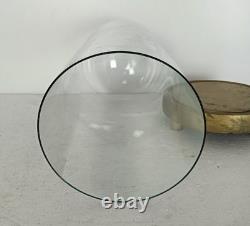Antique Round Hand Blown Glass Dome Globe Steampunk Display 14.17 D 5.9