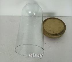 Antique Round Hand Blown Glass Dome Globe Steampunk Display 14.17 D 5.9