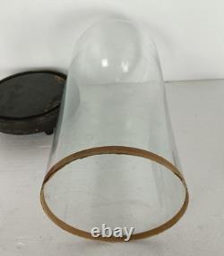 Antique Round Hand Blown Glass Dome Globe Steampunk Display 14.96 D 6.1