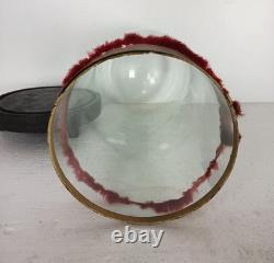 Antique Round Hand Blown Glass Dome Globe Steampunk Display 14.96 D 6.1