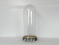 Antique Round Hand Blown Glass Dome Globe Steampunk Display 17.51 D 6.88