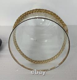 Antique Round Hand Blown Glass Dome Globe Steampunk Display 17.51 D 6.88
