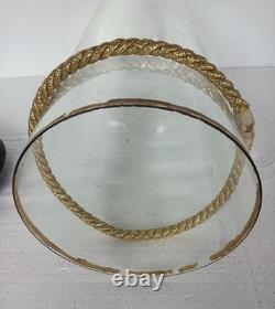 Antique Round Hand Blown Glass Dome Globe Steampunk Display 17.51 D 6.88