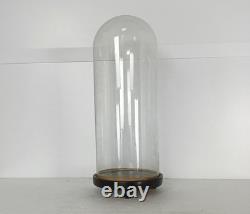 Antique Round Hand Blown Glass Dome Globe Steampunk Display 17.51 D 7