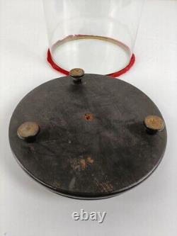 Antique Round Hand Blown Glass Dome Globe Steampunk Display 19.68 D 8.85