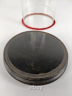 Antique Round Hand Blown Glass Dome Globe Steampunk Display 19.68 Diam. 8.85