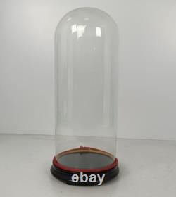 Antique Round Hand Blown Glass Dome Globe Steampunk Display 21.45 D 8.77