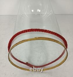Antique Round Hand Blown Glass Dome Globe Steampunk Display 21.45 D 8.77