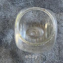 Antique Smarties Candy General Store Glass Display With Tin LID