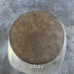 Antique Smarties Candy General Store Glass Display With Tin LID