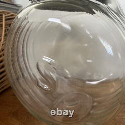 Antique Smarties Candy General Store Glass Display With Tin LID