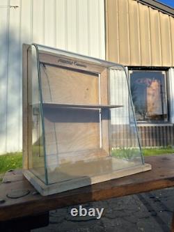Antique Spartus Cameras Curved Glass Countertop Store Display Showcase