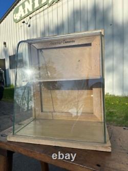 Antique Spartus Cameras Curved Glass Countertop Store Display Showcase