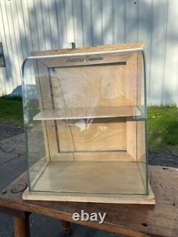 Antique Spartus Cameras Curved Glass Countertop Store Display Showcase