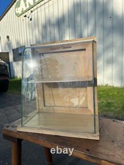 Antique Spartus Cameras Curved Glass Countertop Store Display Showcase