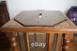 Antique Store Counter Display Case Vintage Cabinet Wood Glass Ballot Box