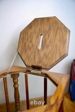 Antique Store Counter Display Case Vintage Cabinet Wood Glass Ballot Box