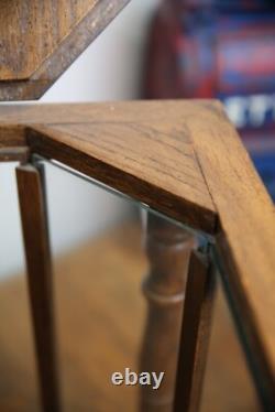 Antique Store Counter Display Case Vintage Cabinet Wood Glass Ballot Box