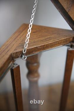 Antique Store Counter Display Case Vintage Cabinet Wood Glass Ballot Box