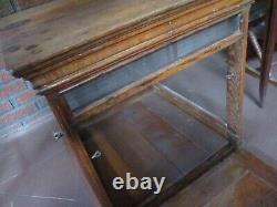 Antique Store Display Glass Cabinet Showcase 23 x 23 x 22 1/2