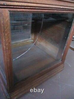 Antique Store Display Glass Cabinet Showcase 23 x 23 x 22 1/2