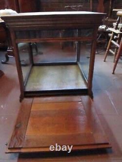 Antique Store Display Glass Cabinet Showcase 23 x 23 x 22 1/2