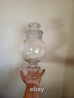 Antique Tiffin Dakota Apothecary Glass Candy Jar Store Display 12