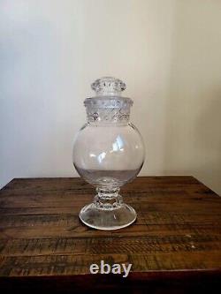 Antique Tiffin Dakota Apothecary Glass Candy Jar Store Display 12