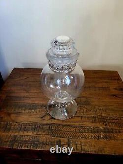 Antique Tiffin Dakota Apothecary Glass Candy Jar Store Display 12