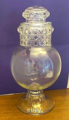 Antique Tiffin Dakota Glass Jar Store Display Apothecary Candy 14 Tall EUC
