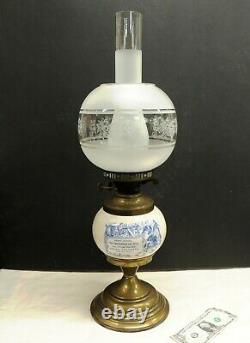Antique Toy Store Display Advertising OIL LAMP Victorian Musical Instrument Sign