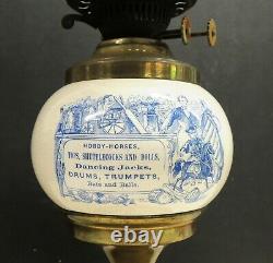 Antique Toy Store Display Advertising OIL LAMP Victorian Musical Instrument Sign