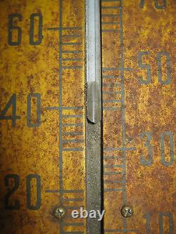 Antique USA Royal Crown Soda Metal Glass Country Store Bottle Thermometer Sign