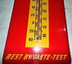 Antique USA Royal Crown Soda Metal Glass Country Store Nehi Co. Thermometer Sign