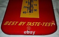 Antique USA Royal Crown Soda Metal Glass Country Store Nehi Co. Thermometer Sign