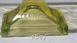 Antique Vaseline Glass Teaberry Gum Store Display Stand
