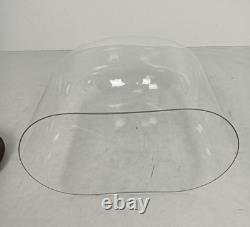 Antique Victorian Oval Hand Blown Glass Globe Dome Doll Clock 13.77H 12.59W6.2