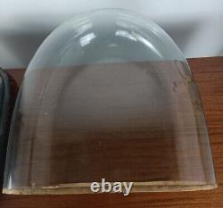 Antique Victorian Oval Hand Blown Glass Globe Dome Doll Clock 15.94H 15.55W6.8