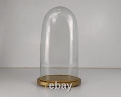 Antique Victorian Oval Hand Blown Glass Globe Dome Doll Clock 17.71 8.85
