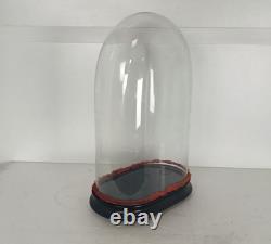 Antique Victorian Oval Hand Blown Glass Globe Dome Doll Clock 18.11 11.416.88