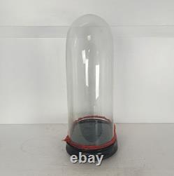 Antique Victorian Oval Hand Blown Glass Globe Dome Doll Clock 18.11 11.416.88