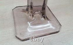 Antique Vintage 1914 shoe store display stand GLASS general store
