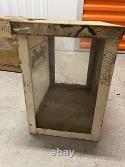 Antique Vtg Jack's Cookies Store Display Case Glass Advertising Box