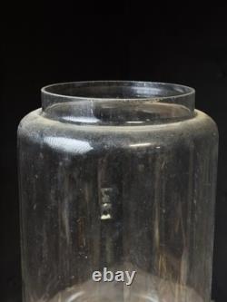 Antique Vtg Sterling Aluminum Metal Glass Tin Bin General Store Display Coffee