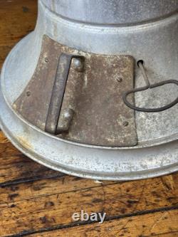 Antique Vtg Sterling Aluminum Metal Glass Tin Bin General Store Display Coffee