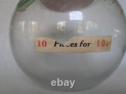 Antique White Cap Marshmallows Country Store Display Jar