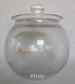 Antique White Cap Marshmallows Country Store Display Jar