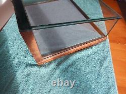 Antique Wooden Glass Table Top Display Case Detroit Show Case Co Silent Salesman