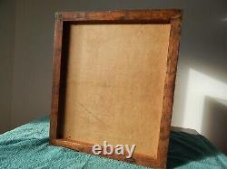 Antique Wooden Glass Table Top Display Case Detroit Show Case Co Silent Salesman