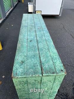 Antique country store cabinet display glass drawers with brass Vintage Shop